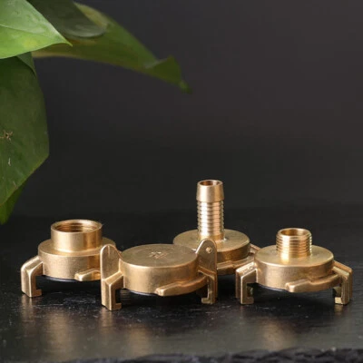 Brass Quick Connect Water Fittings Claw Couplings Tap Connectors For Geka