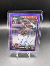 JORGE BARROSA TOPPS 2024 CHROME UPDATE AUTOGRAPH PURPLE ROOKIE CARD 210/250