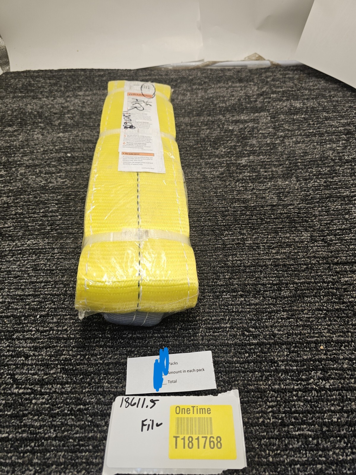 Ancra Cargo 20-EE2-9804X10: Sling, 2 Ply, Ee2-4" X 10' Tapered Eye to Eye W/Rein