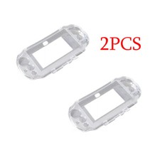 2PCS Clear Hard Transparent Protective Cover Skin For PS 2000 Psvita PS Vita2000