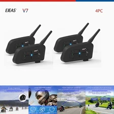 EJEAS V7 Motorcycle Bluetooth Helmet Intercom Wireless Talking Auto Answer 4X