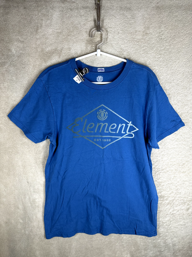 T-shirt Fox Homme Taille M - Bleu, Manches Courtes, Coton, Logo (Très Bon état D'occasion)