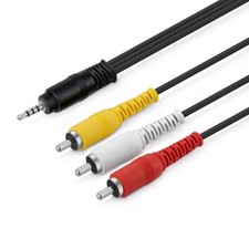 3.5mm to 3RCA AV Cable For Camcorder canon DC40,DC50,DC100,DC200 DC210