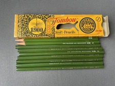 Tombow 8900 H.O.P. HB 9 Pencils Retouching Japan Vintage Rare