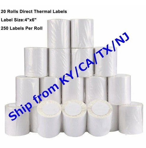 Etichette Termiche Dirette 4x6 Pollici - Rotolo Da 250 Per Stampanti Zebra Rollo Munbyn 1225632 Etichette Termiche Dirette 4x6 Pollici - Rotolo Da 250 Per Stampanti Zebra Rollo Munbyn 1225632