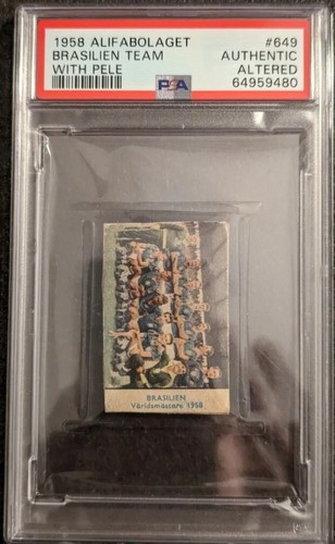 Brasilien Team [With Pele] #649 Soccer Cards 1958 Alifabolaget card price