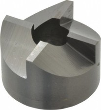Made in USA 4 Flutes, 1" Diam, 3/8" Pilot Hole Diam, Solid Carbide Reverse Co...