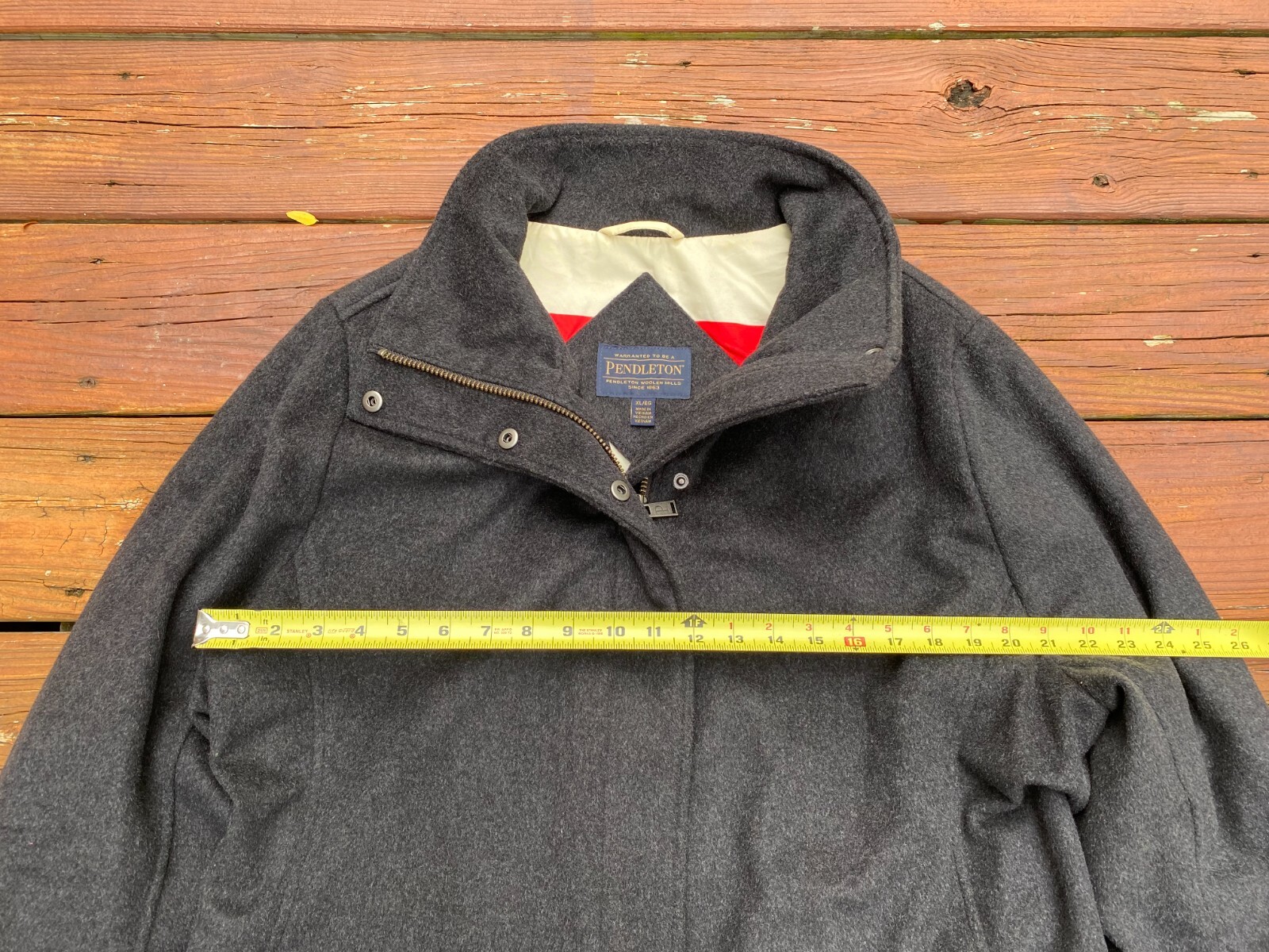 Pendleton Gray Wool Campbell Coat with Glacier Pa… - image 4