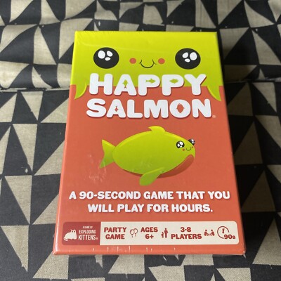HAPPY SALMON Family Party Action Card Game New Sealed