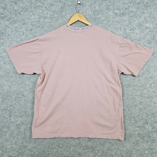 Playboy by PacSun Mauve Pocket Tee T-Shirt Gr. L gesticktes Logo PINHOLES - Bild 10 von 11