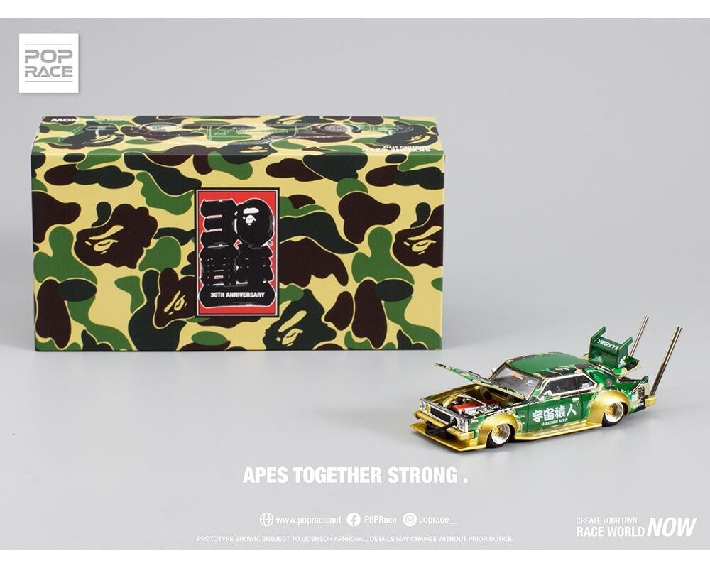 Pop Race 1:64 Skyline C210 Kaido Racer Bosozuko Style – Bape Pop Race 1:64 Skyline C210 Kaido Racer Bosozuko Style – Bape