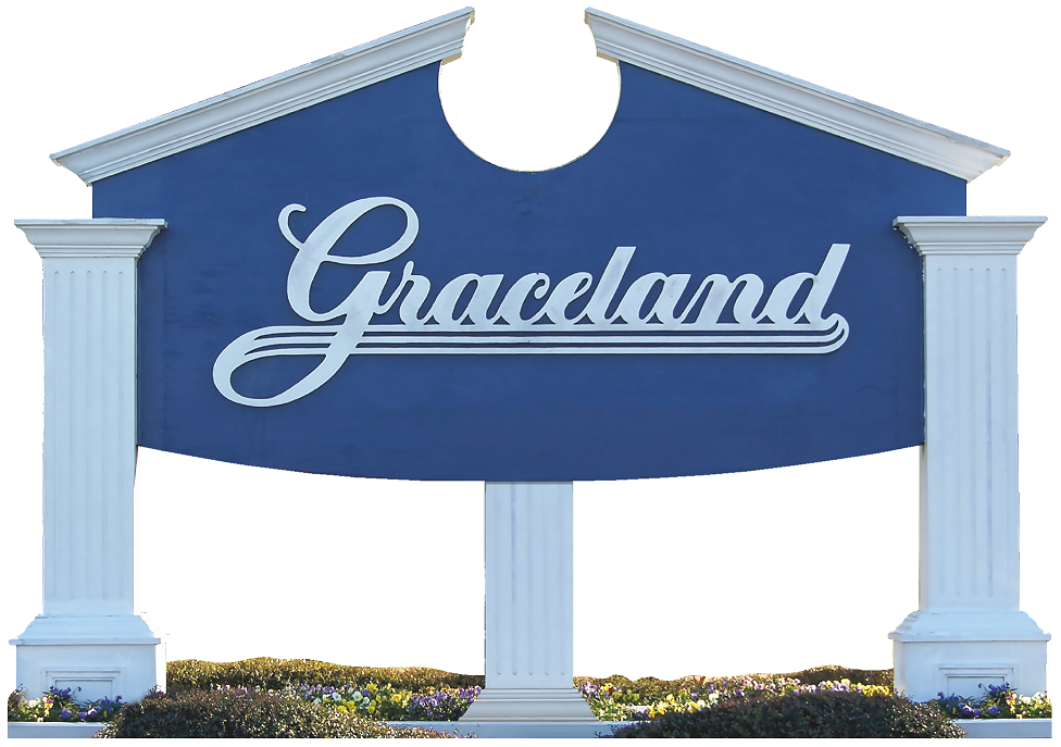79493 Graceland Sign at Elvis Boulevard Cardboard Cutout Standee