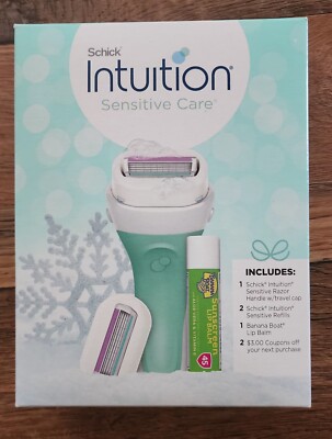 Schick Womens Intuition Gift Set includes 1 Razor Handle, 2 Refills, 1 Lip Ba...