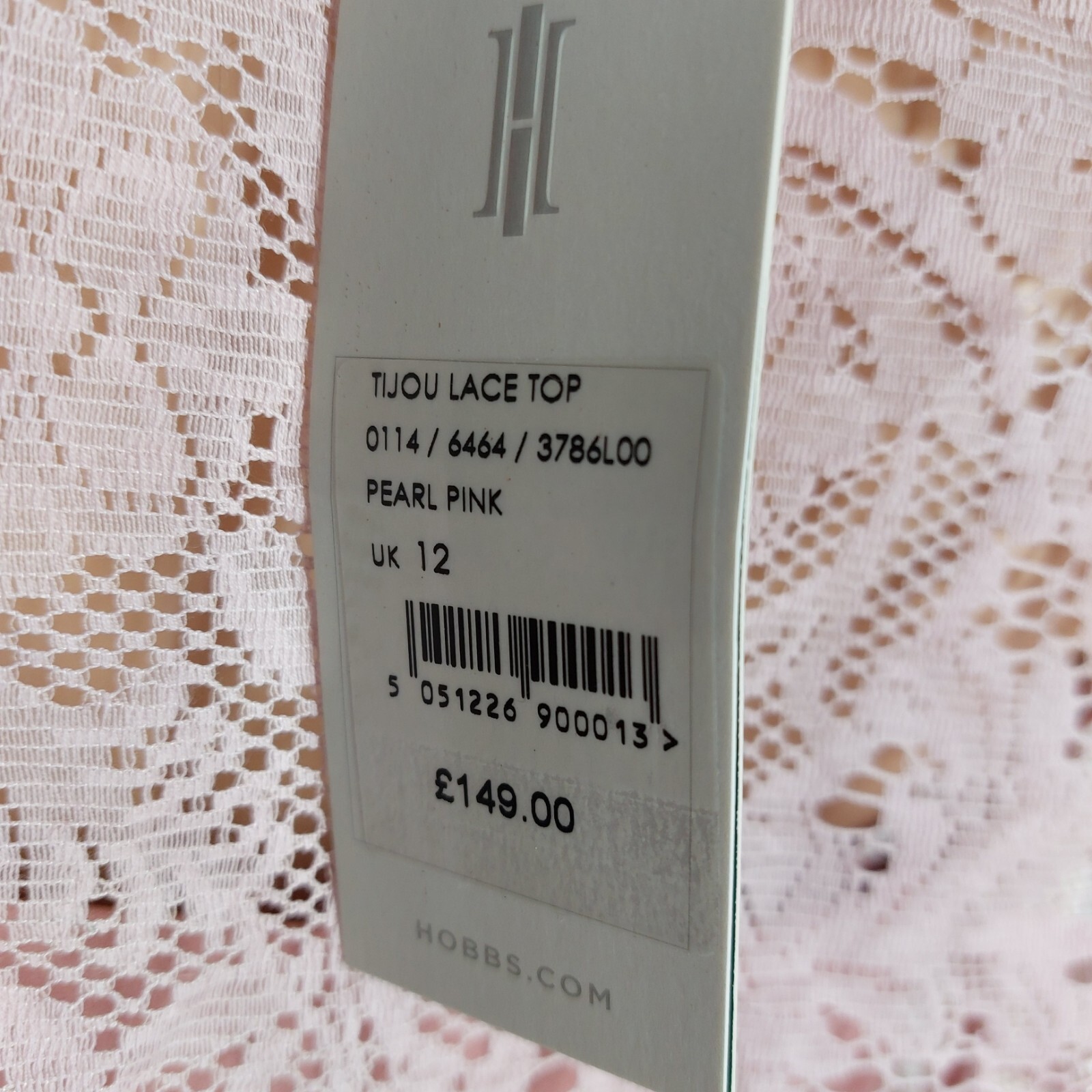 Hobbs Size 12 Top pink Lace Limited Edition  occasion rrp£149 image 4