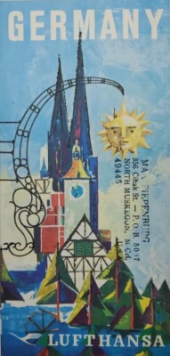 Germany Lufthansa Airways Brochure Points Of Interests Travel Information 