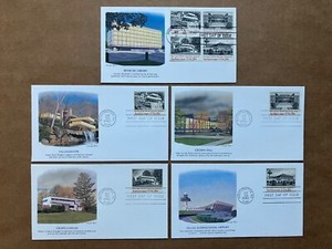 1982 20c American Architecture 2019-2022 Fleetwood FDC Master Set of (5)
