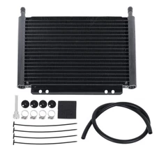 Lencool Racing Transmission Oil Cooler Automatic 678 11.0" x 9.5" x 0.75" Black