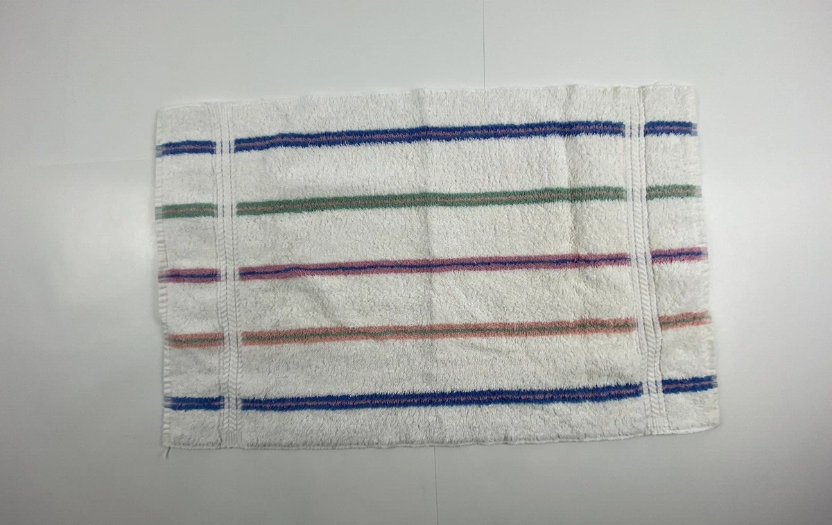 Lot Of 3 Vintage Cannon Multi Colored Hand Towels Made In USA 80 s