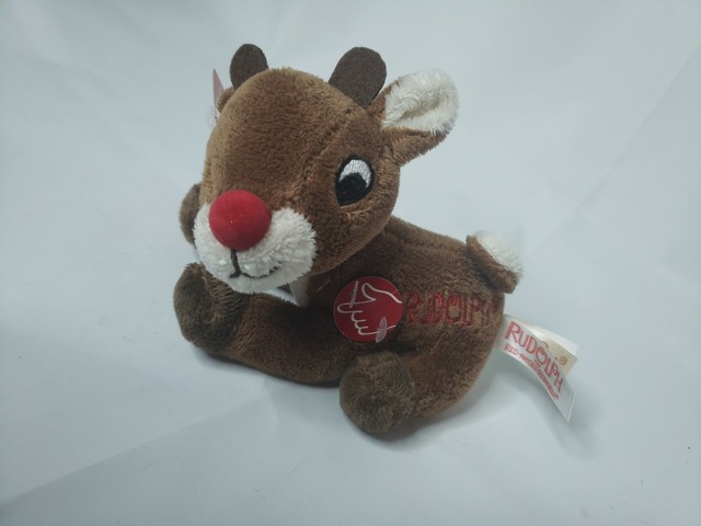 rudolph singing plush