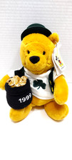 RARE Vintage Disney Plush 10" St. Patrick's Day Pooh 1999 NWT