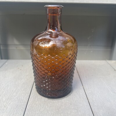 Große Bernstein Lysol Flasche um 1920 nicht zu nehmen große 15 cm Giftflasche #52