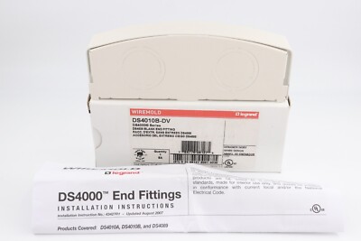 WIREMOLD	DS4010B-DV DS4000 RACEWAY BLANK END FITTING, DESIGNER IVORY