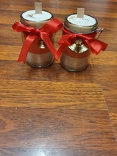 Golden Bells wooden wick Jar Candles 