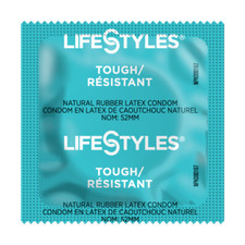 Lifestyles Tough Extra Strength Strong Latex Bulk Condoms  Silver Pocket Case