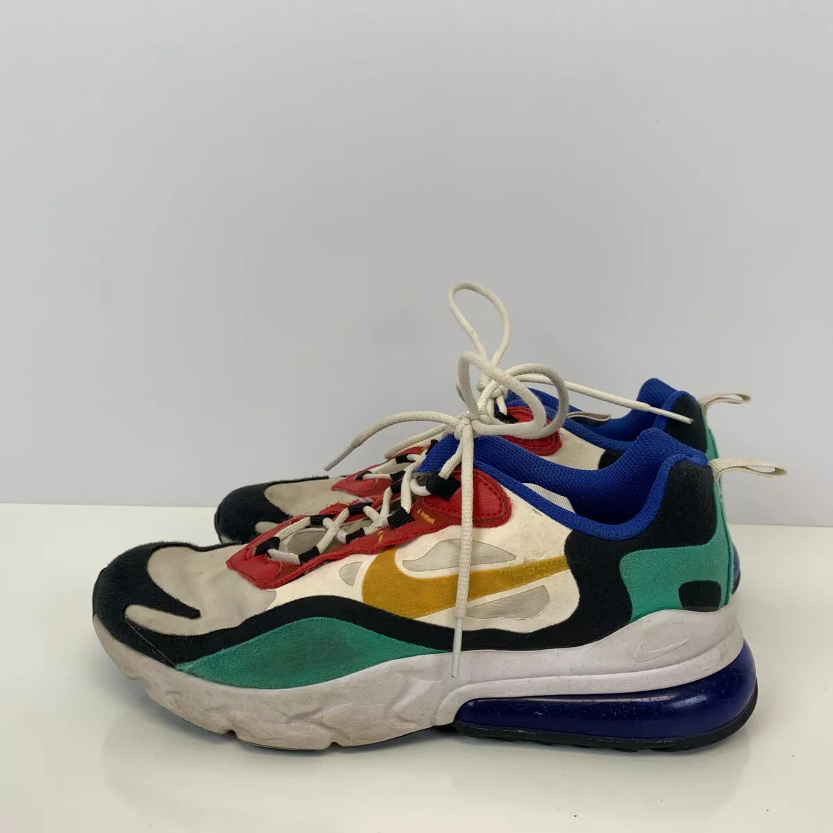 Nike Men's Air Max 270 React Shoes, Size: Small, Phantom/Red/Black/University Gold