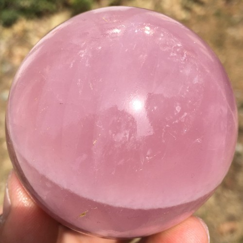 2.35" 296g Natural Collectables Gemstone Rose Quartz Sphere Ball ic2230 - Imagen 11 de 12