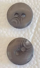 Lot of 24 Vintage Fine 2-Hole Plastic Buttons Size 30 (3/4”)  20 mm