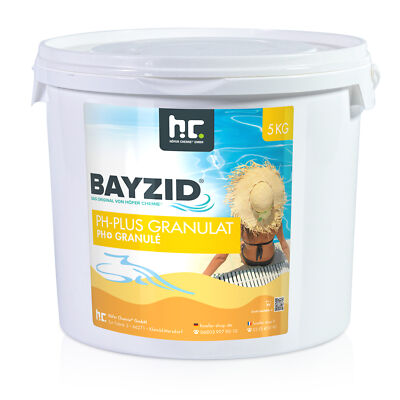 pH Plus Heber Granulat 5 kg BAYZID für den Pool pH-Wert anheben Schwimmbad
