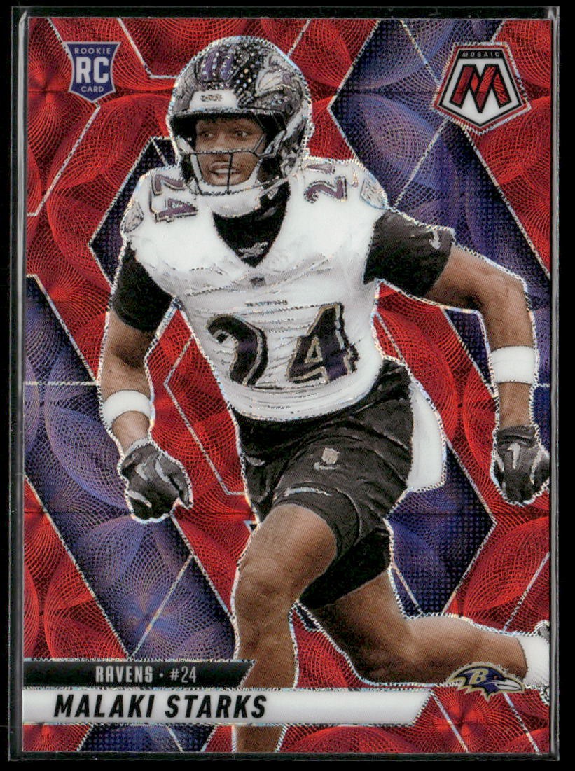 2025 Panini Mosaic #347 Malaki Starks Red Scope