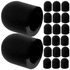 20Pcs Black Rubber Stylus Pen Tips Replacement for Capacitive Touch Screen Pens