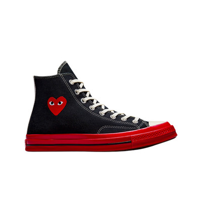 Converse x Play Comme des Garcons Chuck 70 Hi Black A01793C Authentic Men