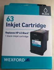 NEW WEXFORD 63 Inkjet Cartridge Black Replaces HP 63