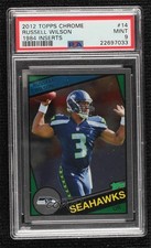2012 Topps Chrome 1984 Design Russell Wilson #14 PSA 9 MINT 03tv