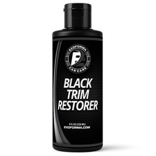Black Trim Restorer Dye Infused Waterproof Plastic For Cars 8oz Bumpers