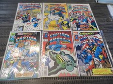 O0NE LOT OF SIX (6) MARVEL COMIC S  CAPTAIN AMERICA  VINTAGE NEAR MINT (NM)