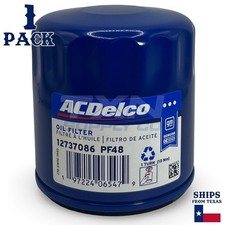 Paquete de 1 filtro de aceite de motor ACDelco GМ para Chevrolet Corvette 2007 base V8 6,0 L