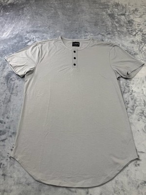 CUTS Clothing Men's Elongated Henley  T-Shirt Pyca Pro