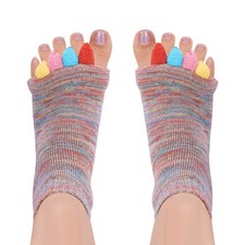 SPORCLO Toe Separator Socks Men Women Bunion Foot Alignment Massage Yoga Sports