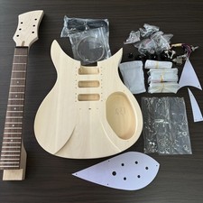 DIY Unfinished 325 electric guitar mahogany body rosewood fretboard US Ship