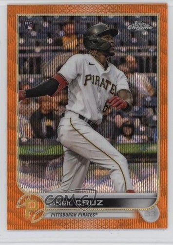 Oneil Cruz [Orange Wave Refractor] #128 2022 Topps Chrome card