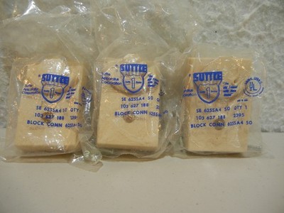 Suttle SE625SA4-50 Block Conn  Lot of 3 w Spring Loaded Cover