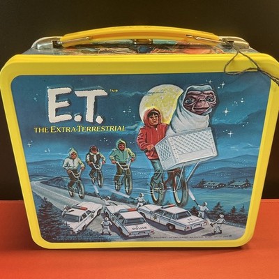 VINTAGE 1982  E.T. THE EXTRA-TERRESTRIAL LUNCHBOX AND THERMOS - UNUSED!!!!