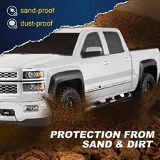 4Pc Factory Style Fender Flares Fit For 2014-2019 Chevy Silverado 1500 2500 3500