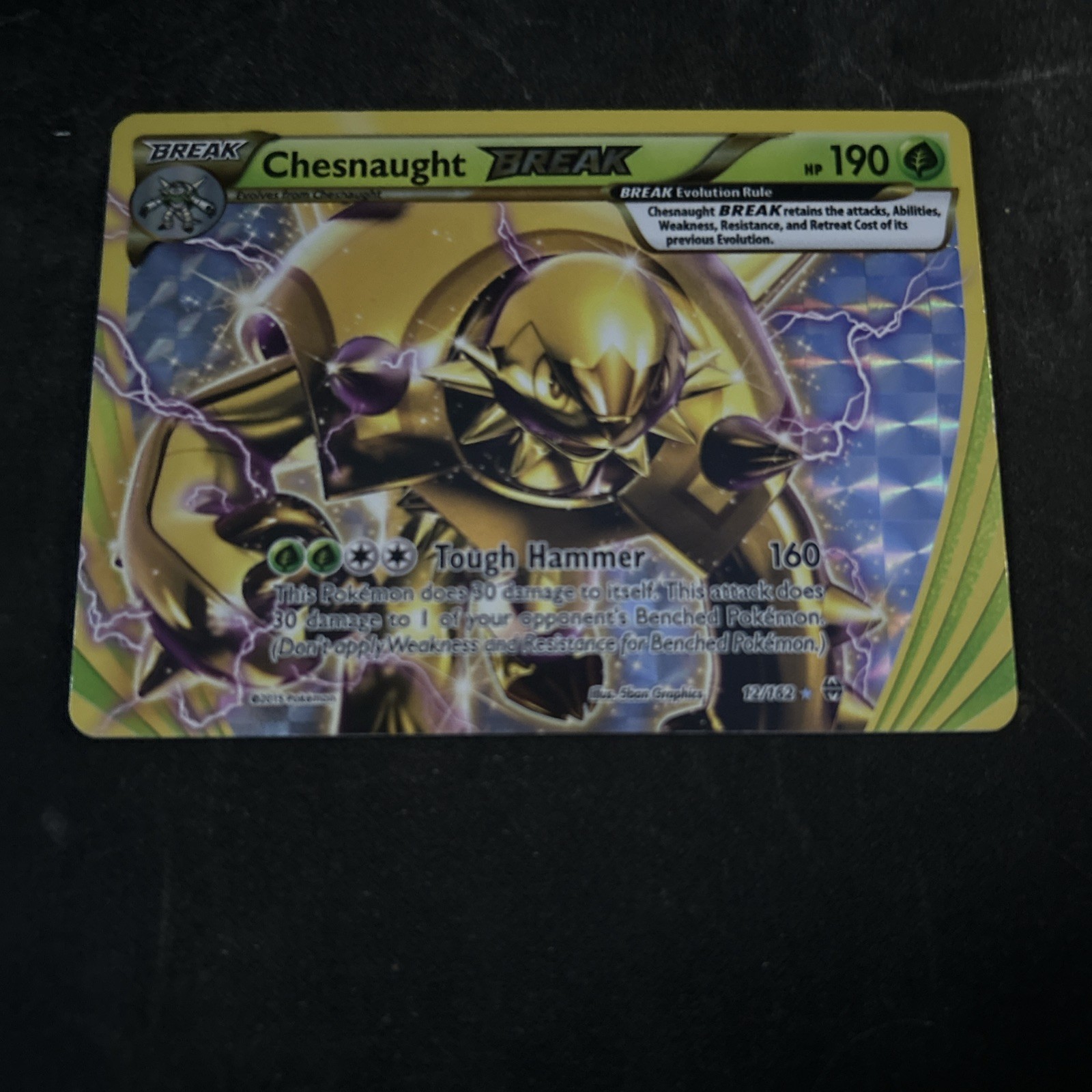 Pokémon TCG Chesnaught BREAK 12/162 Holo Ultra Rare LP Lightly Played