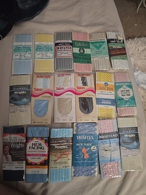 18 Vintage Rick Rack, Wrights, Trimtex, J&P Coats, Salon, Boiled Ruffled Trim