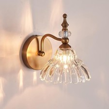 CHILDHOOD Retro Wall Light Industrial Crystal Sconce Lighting Bedroom MJ-W178